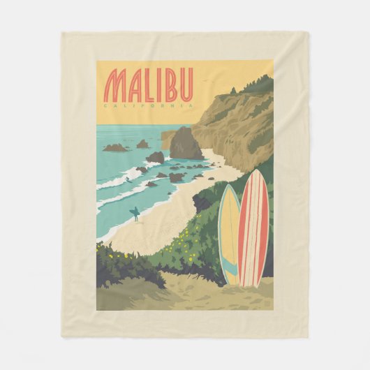 Couverture Polaire Malibu, Californie (Devant)