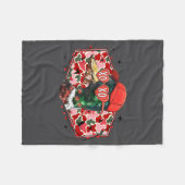 Couverture Polaire Mallard Duck Camouflage Happy Valentine's Day Hunt (Devant (Horizontal))