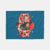 Couverture Polaire Mallard Duck Camouflage Happy Valentine's Day Hunt (Devant (Horizontal))