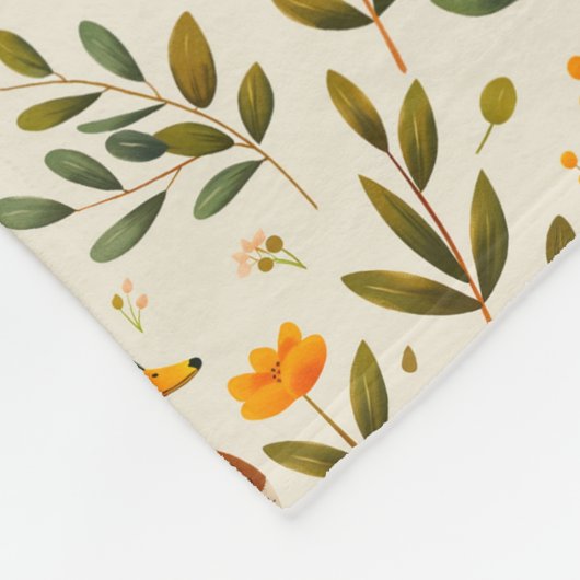 Couverture Polaire Mallard Ducks in A Forest Pattern  (Coin)