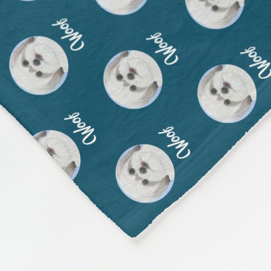 Couverture Polaire Malshi Turquoise (Coin)