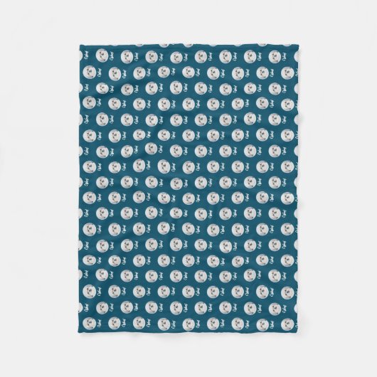 Couverture Polaire Malshi Turquoise (Devant)
