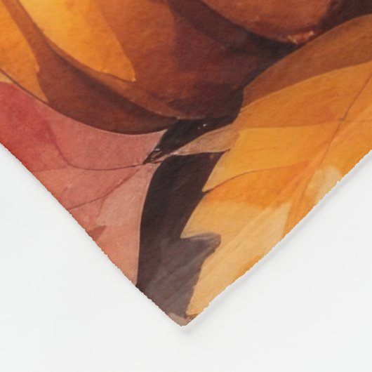 Couverture Polaire Malti Tzu À L'Automne Laisse L'Art Thanksgiving (Coin)