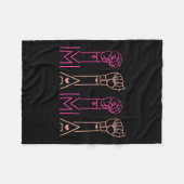 Couverture Polaire Mama American Sign Language Support pour les perso (Devant (Horizontal))
