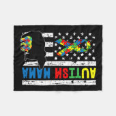 Couverture Polaire Mama Bear Matching Famille Cadeaux de Sensibilisat (Devant (Horizontal))