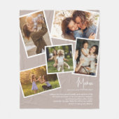 Couverture Polaire Mama Definition Histoires précieuses Photo Collage (Devant)