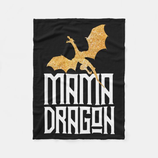 Couverture Polaire Mama Dragon Christmas Matching Family Tribe Mom Wi (Devant)