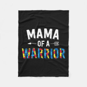 Couverture Polaire Mama D'Une Famille De Guerriers Mère World Autism