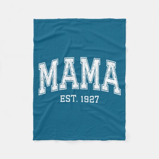 Couverture Polaire Mama Est 1927 Mom D Mothers Day Ized  (Devant)