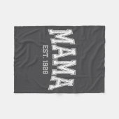 Couverture Polaire Mama Est 1928 Mom D Mothers Day Ized  (Devant (Horizontal))