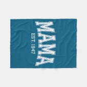 Couverture Polaire Mama Est 1947 Mom D Mothers Day Ized  (Devant (Horizontal))