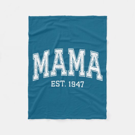 Couverture Polaire Mama Est 1947 Mom D Mothers Day Ized  (Devant)
