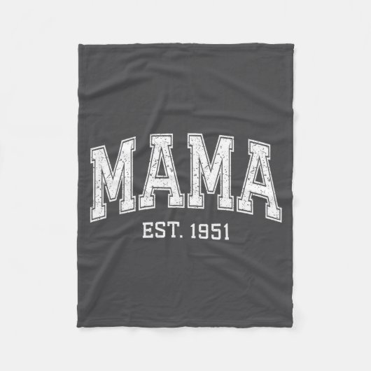 Couverture Polaire Mama Est 1951 Mom D Mothers Day Ized  (Devant)