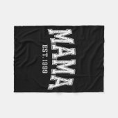 Couverture Polaire Mama Est 1999 Mom D Mothers Day Ized  (Devant (Horizontal))