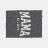 Couverture Polaire Mama Est 19 Mom D Mothers Day Ized  (Devant (Horizontal))