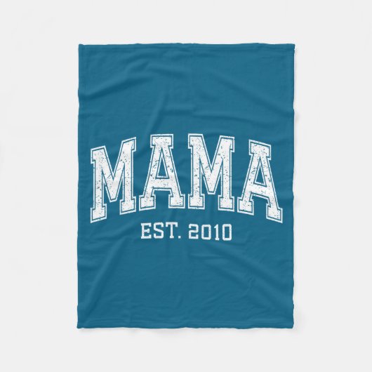 Couverture Polaire Mama Est 2010 Mom D Mothers Day Ized  (Devant)