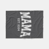 Couverture Polaire Mama Est 2024 Mom D Mothers Day Ized  (Devant (Horizontal))