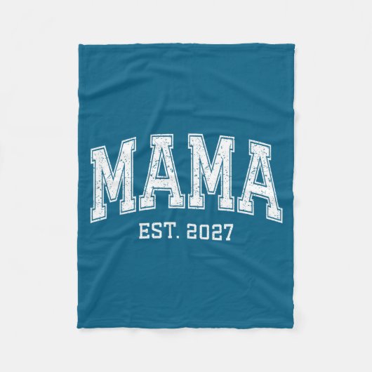 Couverture Polaire Mama Est 2027 Mom D Mothers Day Ized (Devant)