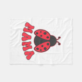 Couverture Polaire Mama Ladybug First Birthday Girl Family Matching P (Devant (Horizontal))