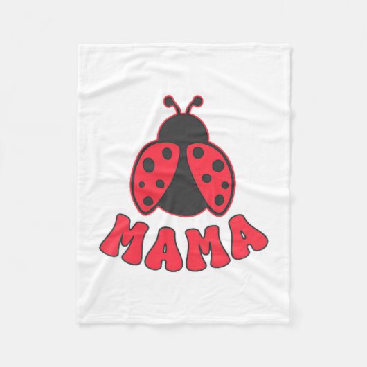 Couverture Polaire Mama Ladybug First Birthday Girl Family Matching P (Devant)