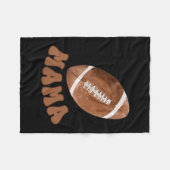 Couverture Polaire Mama Of The 1 Year Old Football First Birthday Boy (Devant (Horizontal))