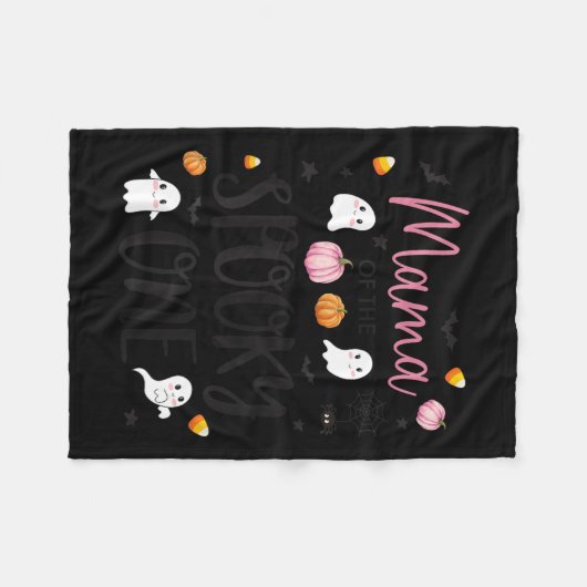 Couverture Polaire Mama Of The Soky One Girl 1st Birthday Nk Hallowee (Devant (Horizontal))
