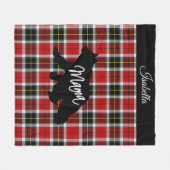 Couverture Polaire Mama rouge - Ours - Personnaliser (Devant (Horizontal))