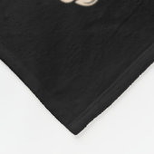 Couverture Polaire Maman à chignon désordonné squelette drôle (Coin)
