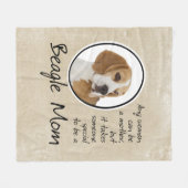 Couverture Polaire Maman beagle (Devant (Horizontal))