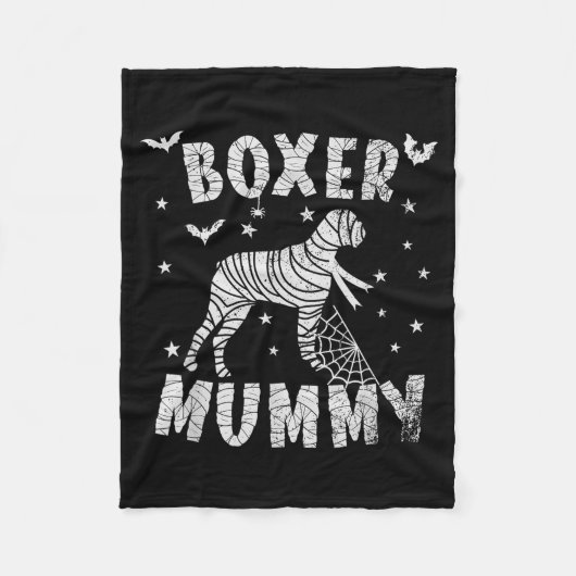 Couverture Polaire Maman Boxer - Halloween (Devant)