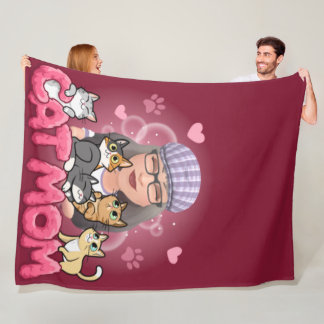 Couverture Polaire Maman Chat-Lotus