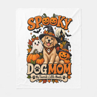 Couverture Polaire Maman chien squelette Halloween Mignon Amoureux de