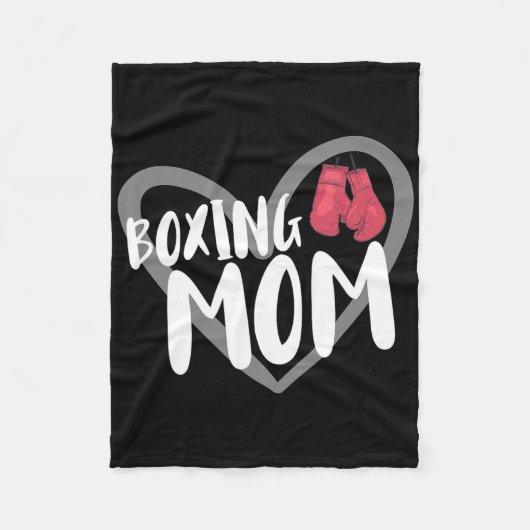 Couverture Polaire Maman de boxe (Devant)