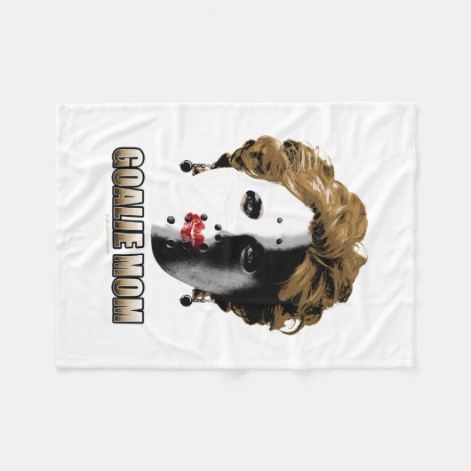 Couverture Polaire Maman de gardien de hockey (Devant (Horizontal))