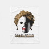 Couverture Polaire Maman de gardien de hockey (Devant)