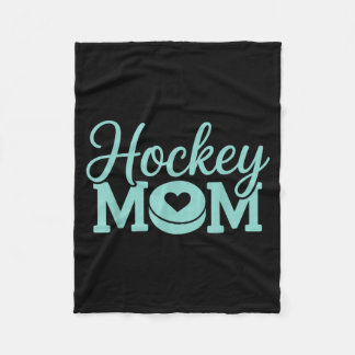 Couverture Polaire Maman de hockey Femme Joueuse de hockey sur glace