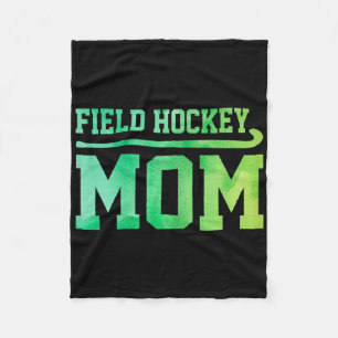 Couverture Polaire Maman de hockey sur gazon Joueuse de hockey sur ga