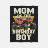 Couverture Polaire Maman De L'Anniversaire Garçon Monster Camion Anni (Devant)