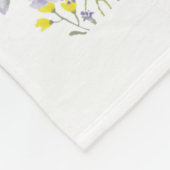 Couverture Polaire Maman de Schnauzer Fleurs (Coin)
