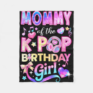 Couverture Polaire Maman des filles d'anniversaire de la musique coré