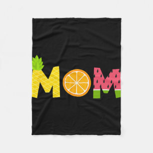 Couverture Polaire Maman drôle fruitarienne amoureuse Eté Maman Fruit