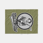 Couverture Polaire Maman du hockey (Devant (Horizontal))