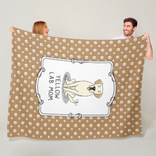 Couverture Polaire Maman du laboratoire jaune (maman du Labrador Retr