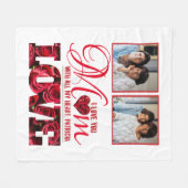 Couverture Polaire Maman Élégante Typographie moderne Photo Fête des  (Devant (Horizontal))