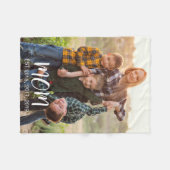 Couverture Polaire Maman Établie Script Moderne Gras Photo (Devant (Horizontal))
