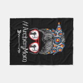 Couverture Polaire Maman - Fête des mères Archer Bowman Bows (Devant (Horizontal))