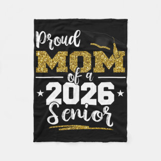 Couverture Polaire Maman fière d'un T-shirt de senior 2026 Promotion