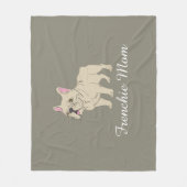 Couverture Polaire Maman Frenchie (Devant)