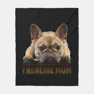 Couverture Polaire maman frenchie cadeau de maman bulldog