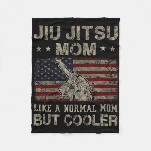 Couverture Polaire Maman Jitsu comme une maman normale mais plus cool (Devant)
